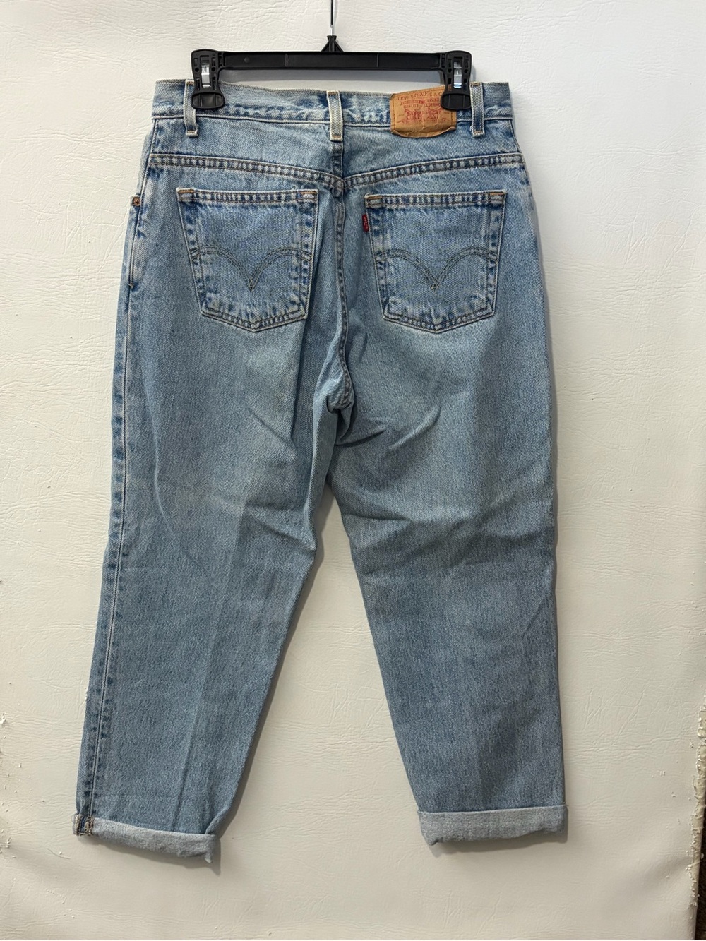 Levi's Relaxed 550 Light Blue Boyfriend Jeans with Floral Patchwork 10 - Picture 2 of 12